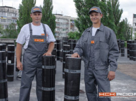 Монтаж плоской кровли